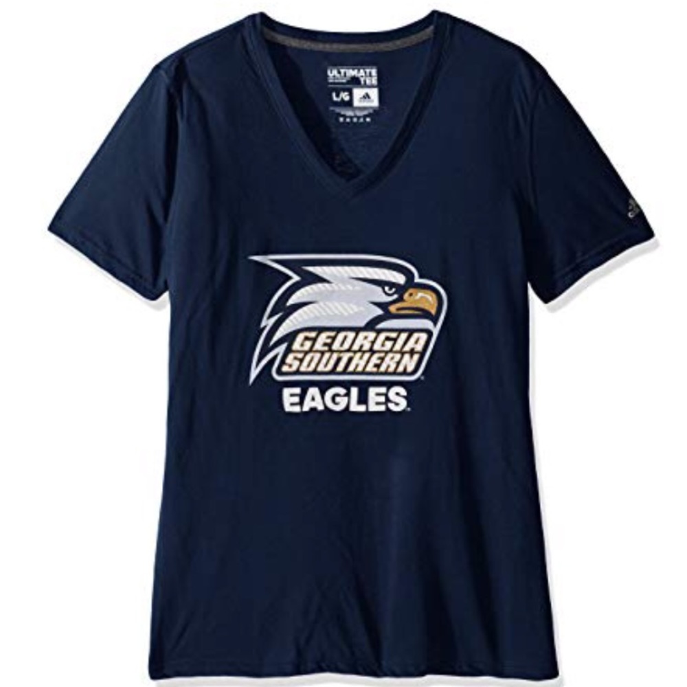Georgia Southern Eagles Lined Logo V Neck NWT S